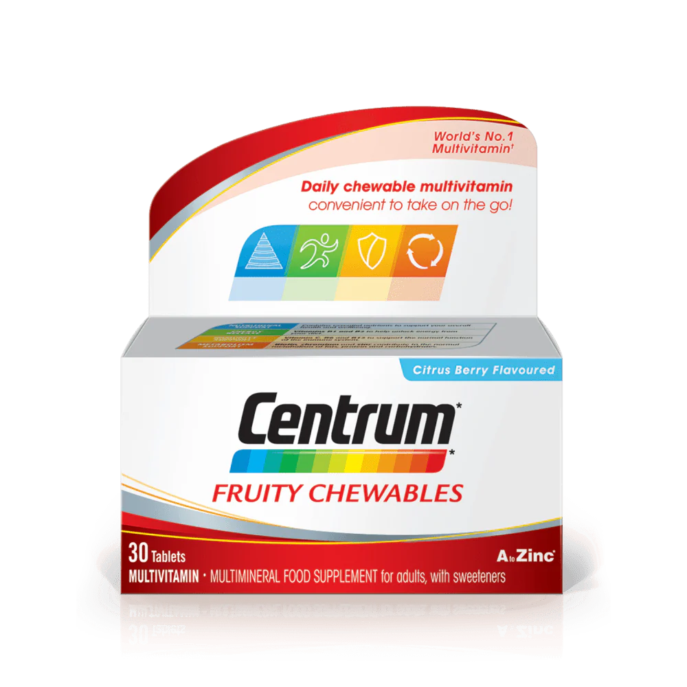 Centrum Fruity Multivitamin Chewables Tablets x30