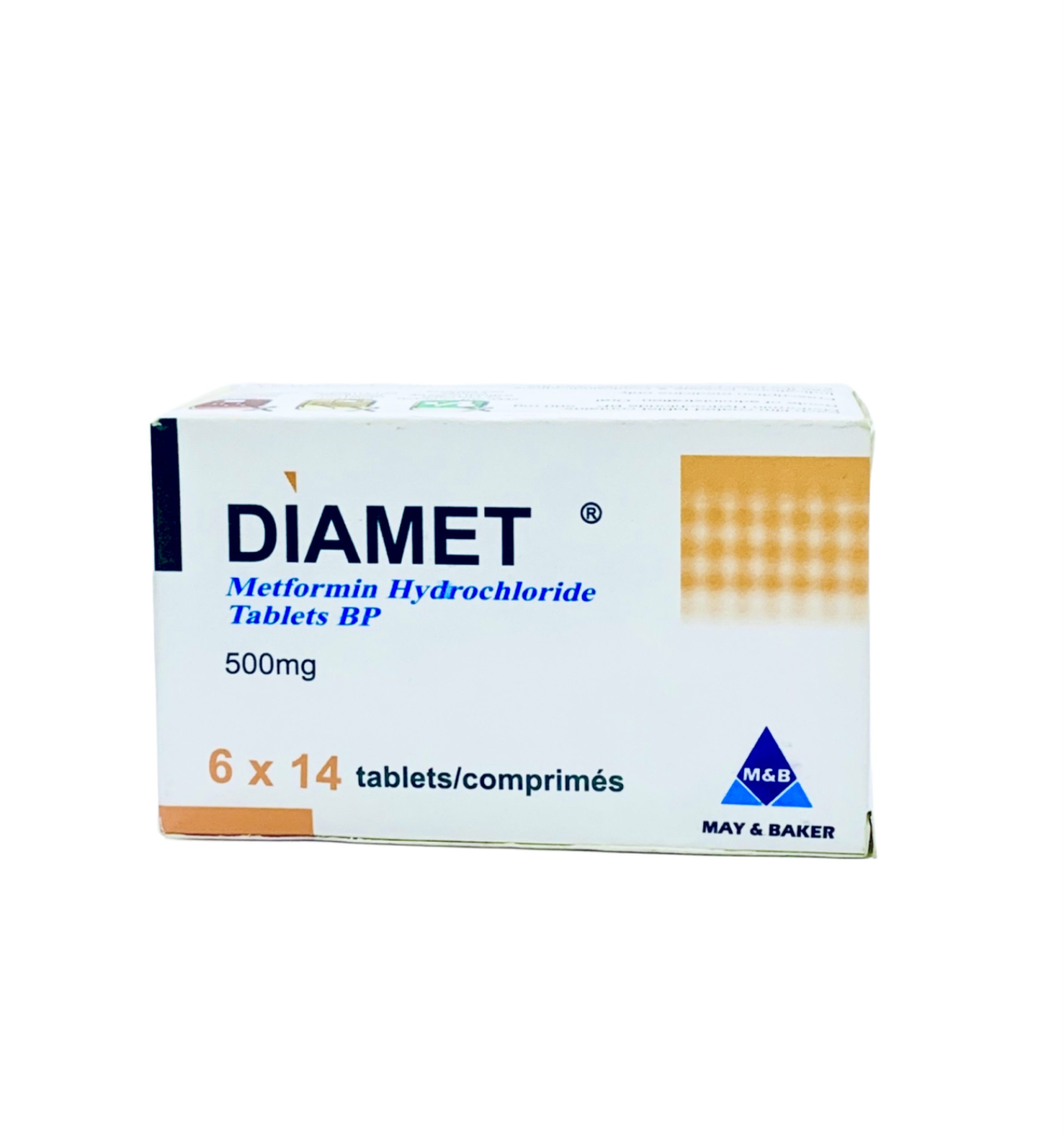 Diamet 500mg Tablet (Metformin) x84